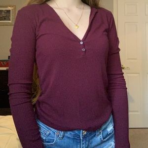 maroon long sleeve top🥀❤️